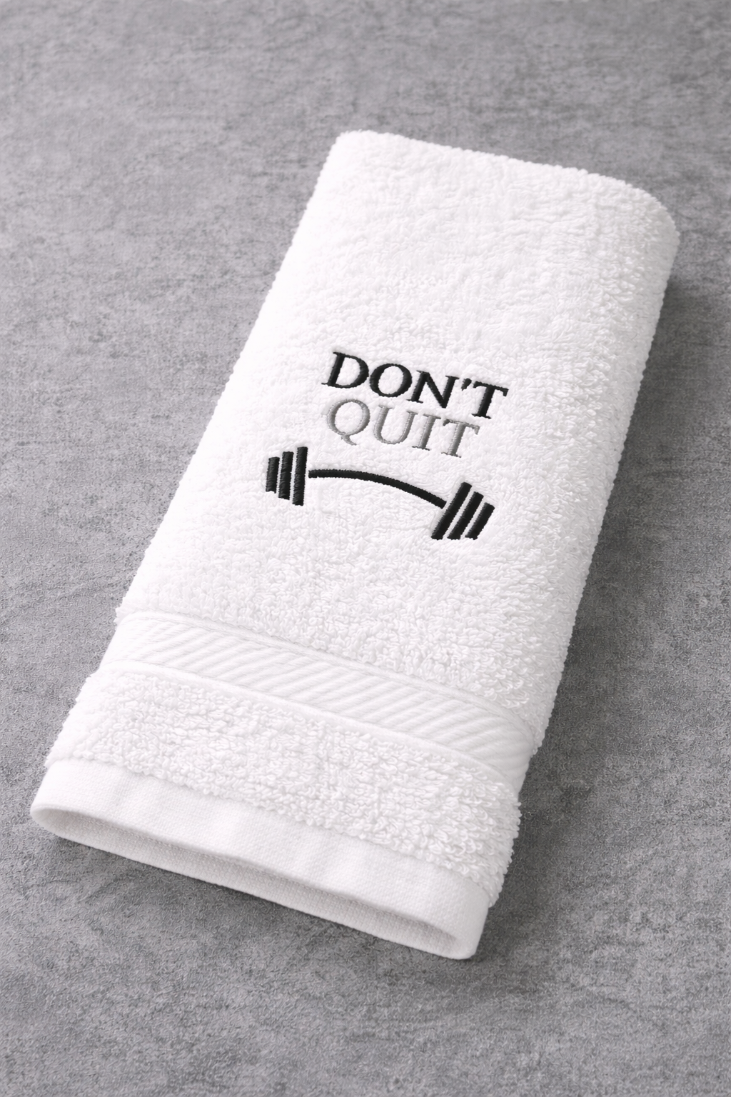 White Sports Cotton Towel